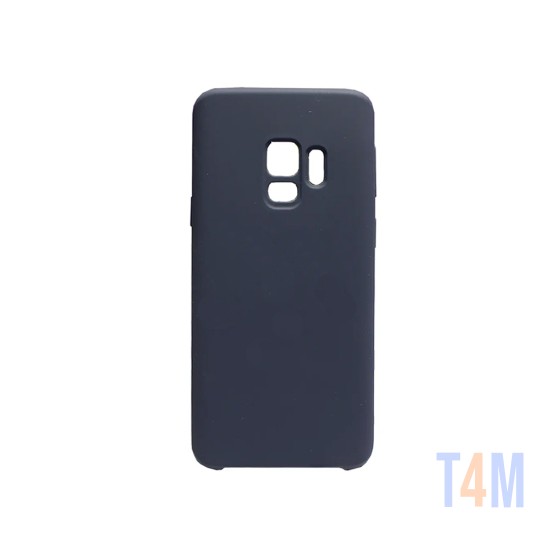 Capa de Silicone com Moldura de Câmera para Samsung Galaxy S9 Preto